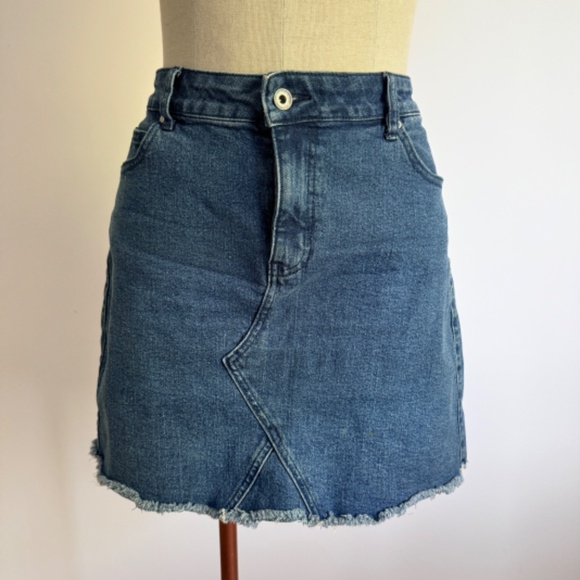 Icone - Blue Denim Mini skirt - Picture 1 of 5